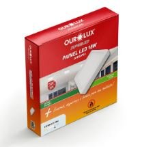 PAINEL LED QUAD SOBREPOR ECO 18W 6500K BIVOLT OUROLUX 02908