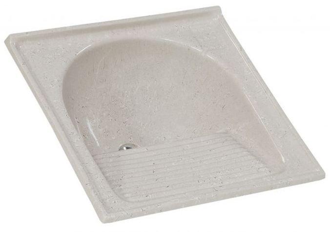 29ccbe50-16a0-4460-893f-f39c8abb2869 TANQUE 1 BOCA MARMORE SINTETICO N.1 60X60X25CM TRAVERTINO RORATO 500314