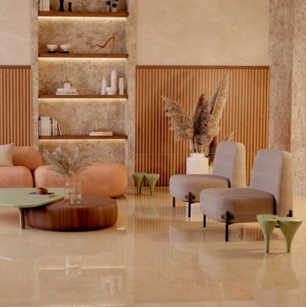 PORCELANATO HD RETIFICADO POLIDO PIAZZA AVENA 120X120 DELTA (2,88)