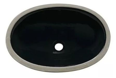 CUBA DE EMBUTIR OVAL 40x30 PRETO ICASA IL6512