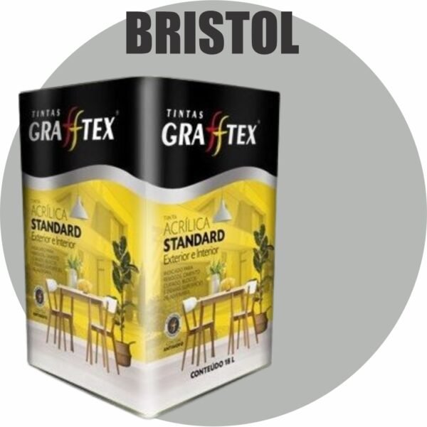 TINTA ACRILICA FOSCA STANDARD INT/EXT 18L BRISTOL GRAFFTEX