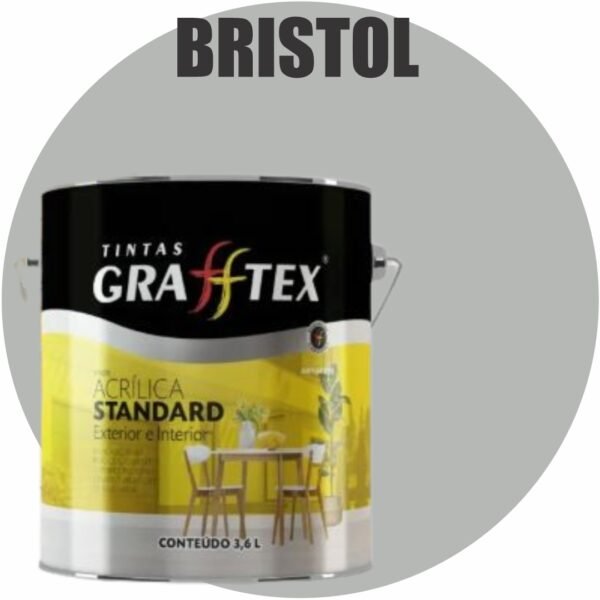 TINTA ACRILICA FOSCA STANDARD INT/EXT 3,6L BRISTOL GRAFFTEX