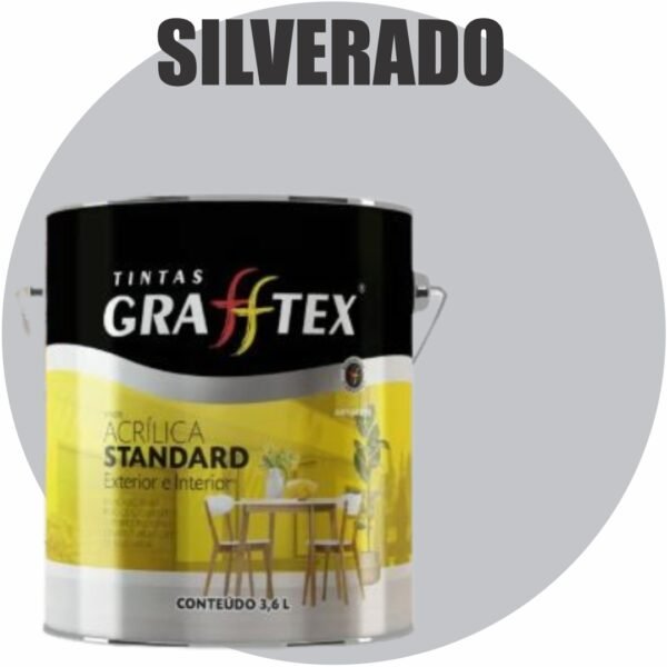 TINTA ACRILICA FOSCA STANDARD INT/EXT 3,6L SILVERADO GRAFFTEX