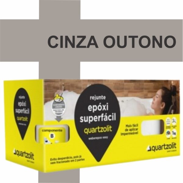 REJUNTE EPOXI SUPERFACIL 1KG CINZA OUTONO QUARTZOLIT