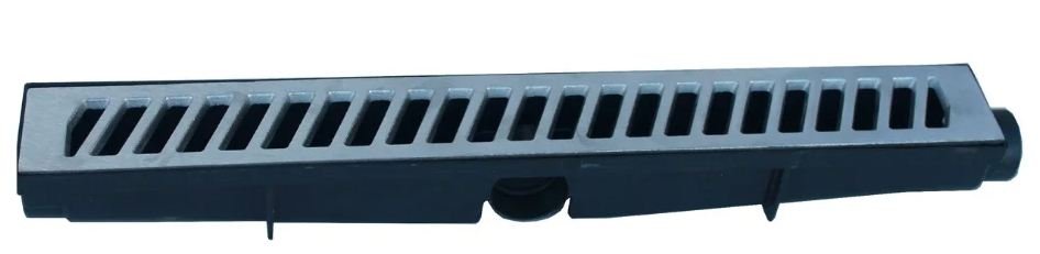 c4f06837-04cf-495c-8518-9ca868b7ef8d GRELHA ALUMINIO ESCOVADO 6X50 COM COLETOR LINEAR SEQUENCIAL PT PRIME