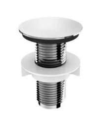 TAPA FURO 1/2 PARA VALVULA / TORNEIRA / BIDE ABS CROMADO