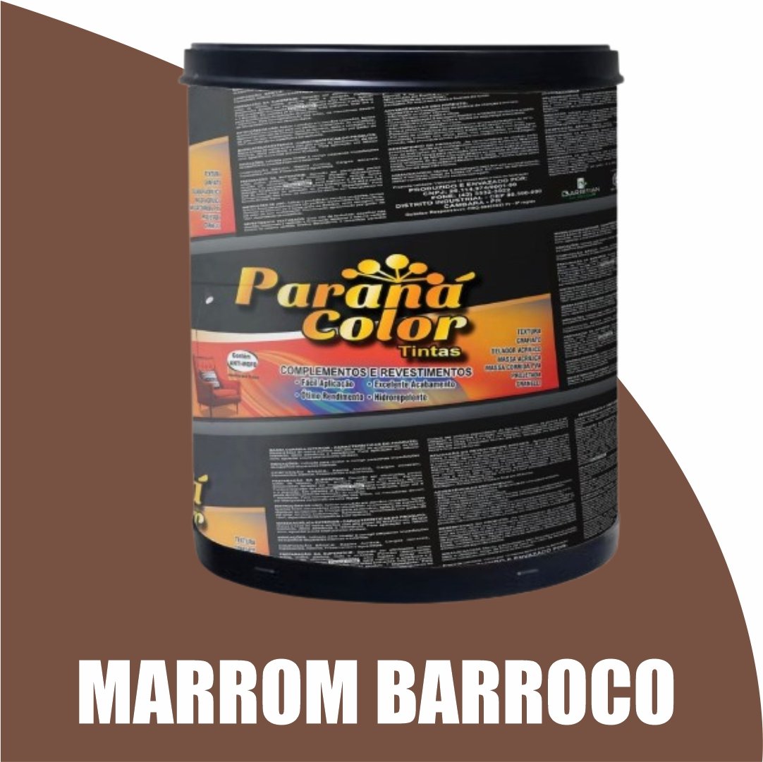 TEXTURA ACRILICA HIDROREPELENTE BARRICA 25KG MARROM BARROCO PARANA COLOR