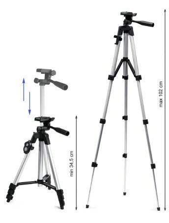 TRIPE TELESCOPICO 34-102CM UNIVERSAL PARA NIVEL ESTABILIZADO TRIPOD