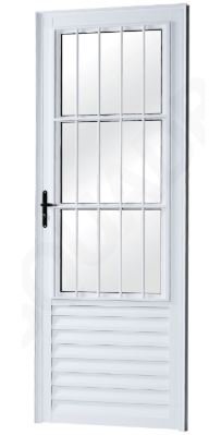 PORTA ALUMINIO POSTIGO+LAMINADA BRANCA KING 210X80-D JP (ENC)