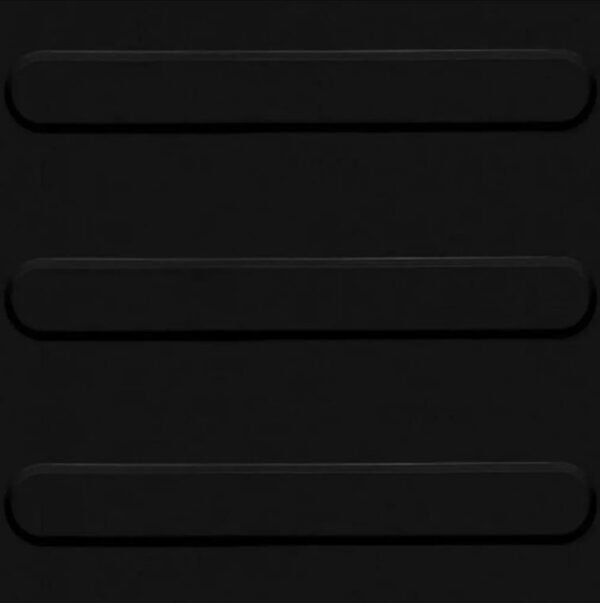 PISO TATIL PVC GUIA 25X25CM PRETO (NBR9050) KAPAZI