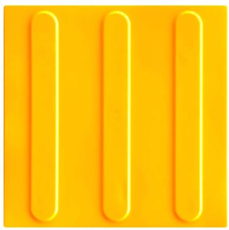 PISO TATIL PVC GUIA 25X25CM AMARELO (NBR9050)