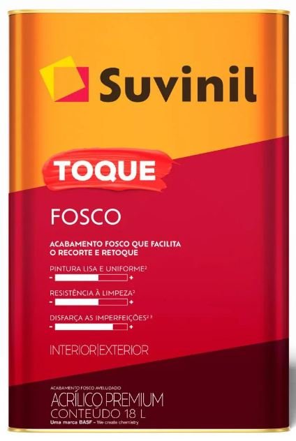 TINTA ACRILICA TOQUE FOSCO (CLASSICA) 18L BRANCO NEVE SUVINIL