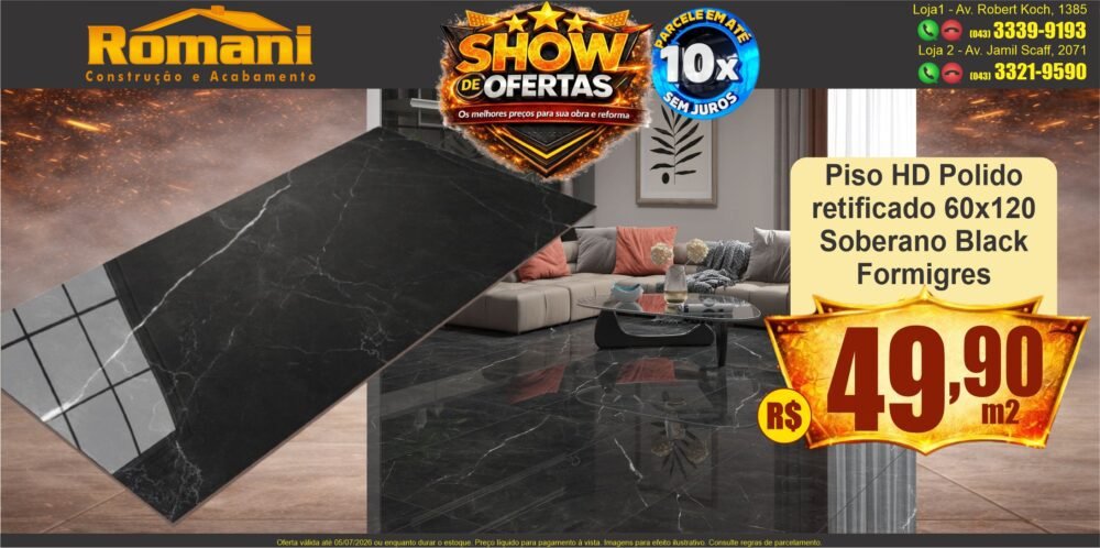 gr_piso retificado polido HD 60x120 grande formato soberano black gran formigres marmorizado SHOW DE OFERTAS promocao oferta barato