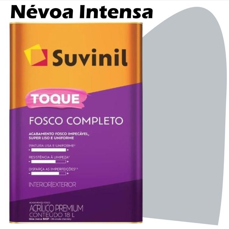 fed13a72-734b-417b-8a9a-d9e426202224 TINTA ACRILICA TOQUE FOSCO COMPLETO 18L NEVOA INTENSA SUVINIL