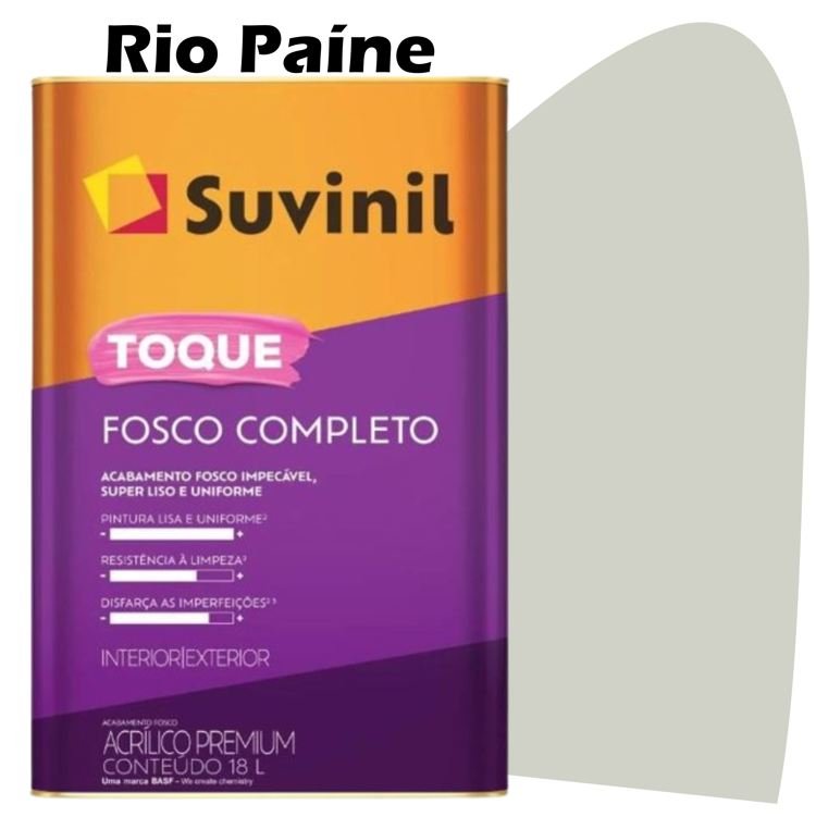 e351f5b5-4194-427f-80b9-49c2aac73f9e TINTA ACRILICA TOQUE FOSCO COMPLETO 18L RIO PAINE SUVINIL