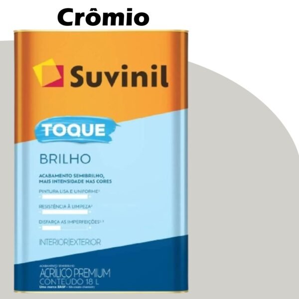 TINTA ACRILICA SEMIBRILHO TOQUE BRILHO 18L CROMIO SUVINIL