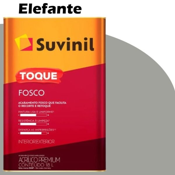 TINTA ACRILICA TOQUE FOSCO (CLASSICA) 18L ELEFANTE SUVINIL