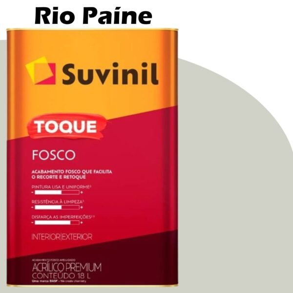 TINTA ACRILICA TOQUE FOSCO (CLASSICA) 18L RIO PAINE SUVINIL
