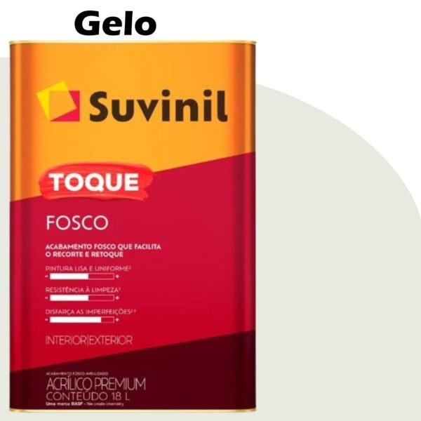TINTA ACRILICA TOQUE FOSCO (CLASSICA) 18L GELO SUVINIL