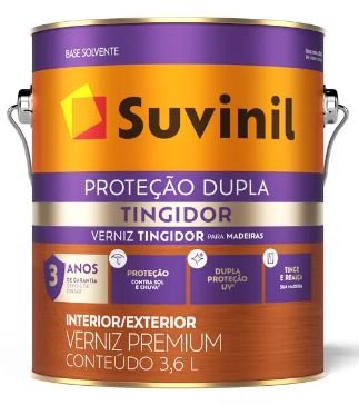 VERNIZ TINGIDOR PROTECAO DUPLA BRILHANTE 3,6L MOGNO SUVINIL