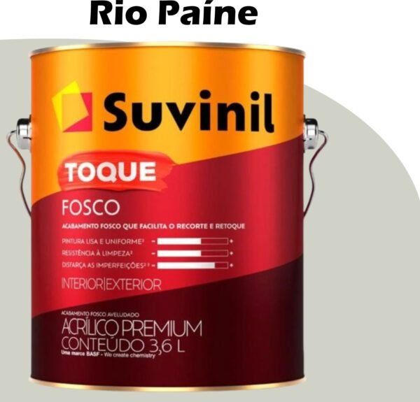 TINTA ACRILICA TOQUE FOSCO (CLASSICA) 3,6L RIO PAINE SUVINIL