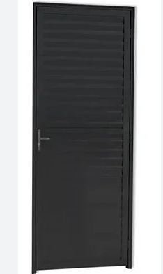 PORTA VENEZIANA LAMINADA PRETA 70X210 - DIR JP (ENC)