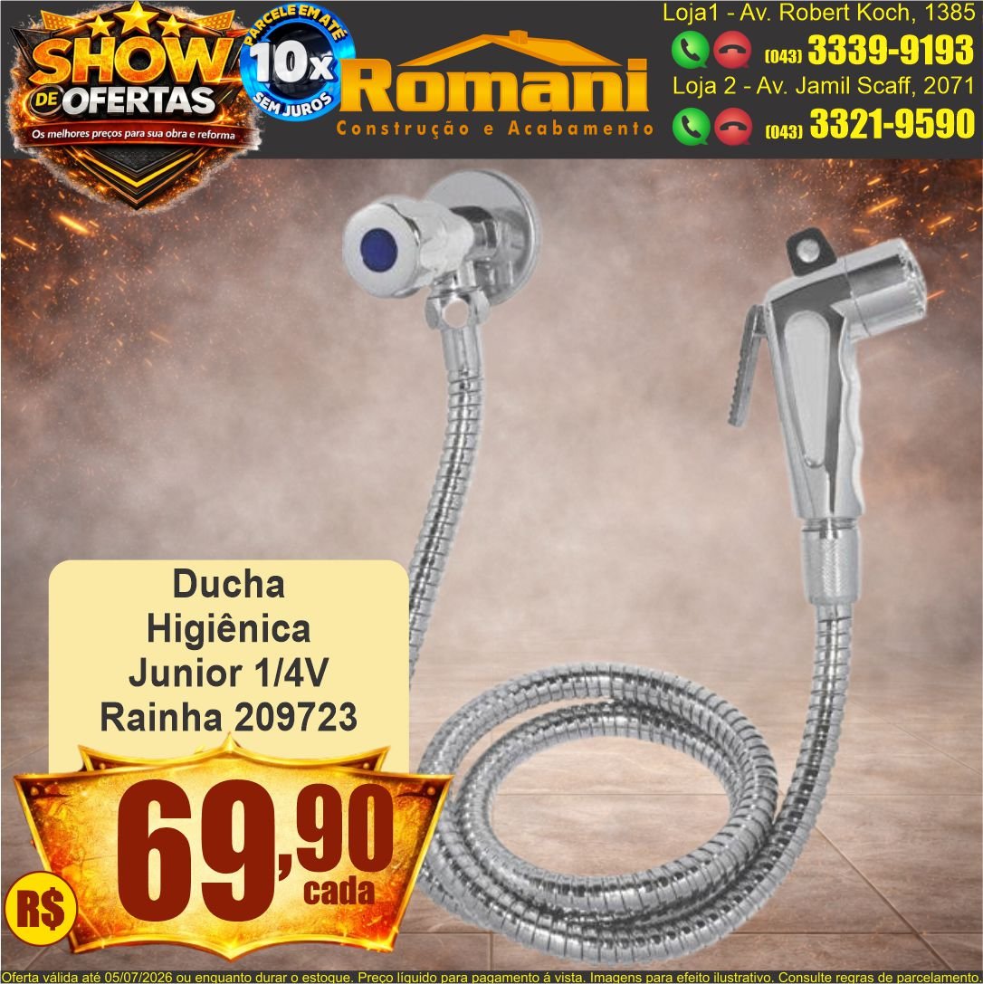 ducha higienica junior rainha show de ofertas promocao