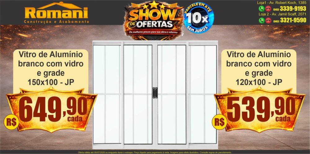 gr_vitro aluminio com grade 100 x 120 x 150 branco com vidro jp show de ofertas promocao