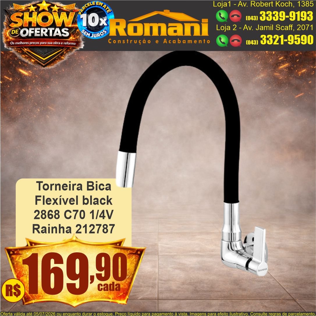 torneira bica flexivel black rainha show de ofertas promocao